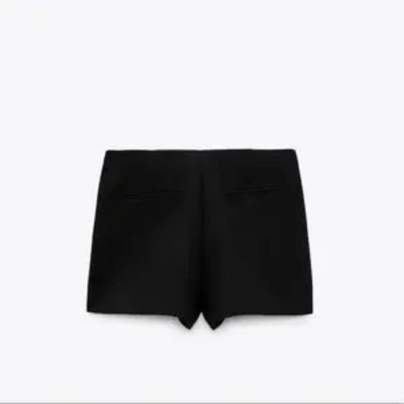 Zara Black Asymmetric Skort High Waist Side Zipper Size XS - Picture 11 of 16